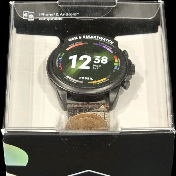 $249- Fossil FTW4063V Gen 6 44mm SS Touchscreen Smart Watch- Open Box - Picture 1 of 6